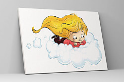 Obraz pre dievčatá Na obláčiku 1408